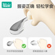 Rushan Baby Eats Self-Recommended Food Spoon One-year-old Baby Learns to Eat Training Children's Stainless Steel Short-Handed Fork Spoon
