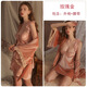 Gui Ruo (Gui Ruo) Pajamas sexy pour éviter les sexe et les sous-vêtements passionnés des seins passionnés pour éviter de retirer la tentation uniforme pour couvrir la jupe de la belle-mère des hanches 3879 Taro Purple (robe extérieur + ceinture) M sous-vêtements sexuels non seulement améliore les hommes améliorent les hommes