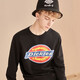 Dickies Autumn Unisex Couple Logo Printed Round Neck Sweatshirt DK007059 Black M