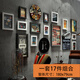 Vinoya Foto Wand kreative personalisierte Wanddekoration Retro Industrial Style Bar Wanddekoration Milk Tea Shop Barbecue Hotel Hanging Accessoires 19 Stück Kombination 2694 Modelle