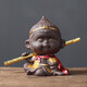 Yuxuan Purple Clay Tea Pet Handmade Monkey King Monkey King Personalized Creativity Can Raise Tea Art Tea Play Car Ornament Monkey King Youran--With Golden Hoop