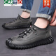 Cartelo Brand Men's Chaussures Nouvelles chaussures décontractées en cuir authentique