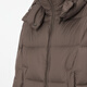 Jnby/Jiangnan Stoff Herbst und Winter Down Jacke für Frauen dreidimensionales Design LOSSEN STEILS HALLAR LANGE SEEVES 5O0C13660 209/DARK BROWN M.