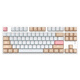 AJAZZ AK871 wireless dual-mode mechanical keyboard 2.4G/Bluetooth full-key hot-swappable office keyboard magnetic upper cover three-color keycaps white tea Qinghuan green axis 2.4G wireless Bluetooth dual-mode