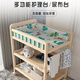 Huanxin-Windelwechslungstabelle Baby Windelwechsel Betriebstisch Einsatz Holz Windel Tisch Neugeborene Babypflegemassage und Berührung von Badspeicher Multifunktionales Baby-Schminktisch kann bewegliche Dreischicht-Windelstisch (Scheibe Partition Nicht-Solid-Holz) sein + farbenfrohe Waldpflegematte