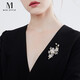 Mck flower brooch high-end women's coat sweater corsage decorative pin accessories Chinese Valentine's Day gift