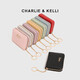 CHARLIE & KELLI品牌 CK轻奢包包女包简约链条卡包女士零钱包2025新款附件手拿包 黑色