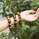 SNQP Burmese root amber bracelet, amber beeswax, enchanting cave honey boutique bracelet, round beads for men and women, amber ornaments, 11*12 old type barrel beads, certificate can be issued, fidelity root amber has rosin, fluorescent floating salt water