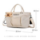
Huanxi Jiaer Mommy Bag Mother and Baby Mom Going Out Lightweight Hand-Laundry Single Backpack Large Capacity Crossbody Canvas Tote Bag Off-white + Gathering Duck Pendant 33*15*22cm