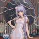 Gao shanhuangxi vsinger estilo chino cheongsam luo tianyi mangzhong figura 2d beautiful girl model modelo adornos de modelo de anime 2d beautiful girls adornos