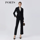 PORTS spring and summer new long-sleeved long suit LM8J031KWB029 BLACK STRIPE regular XL (10)