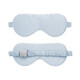 MANITO/Manita Mulberry Silk Eye Mask Light-blocking, Soft and Breathable for Sleep, Lunch Break, Travel and Skin Friendly Glacier Blue