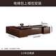 Aosenmingxin Chinese high-end boss desk President desk solid wood walnut mountain pattern desk Chairman's office executive desk 2.0 meters boss desk