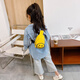 Talentierter Kinder Rucksack im Freien kleine Brusttasche Mode Crossbody Bag Junge und Mädchen trendige Tasche süßes Smiley Gesicht Mini kleiner Dinosaurier Gelb gelb