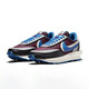 Nike (Nike) Frauenschuhe Sacai X Vaporwaffle Drei-Parteien-Joint-Dekonstruktion von Männern und Frauensport- und Freizeitsportschuhen DJ4877-600 Schwarzes Grau und Blau 41