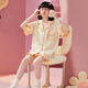 Mannido filles pyjamas d'été coton pur petite fille new enfants vêtements de maison bébé cardigan shorts shorts combinais
