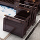 Zihua Massives Holzsofa Wohnzimmer Neue chinesische Ecke Imperial Concubine Stoff Kombination High-End-leichte Luxus kleine Wohnung Möbel 9902 Unabhängiger Einzelsitz [Rahmen] Baumwollwäscheabdeckung