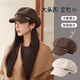 Shenggeer Hat Women's Spring and Autumn Korean Style Fashion Versatile Octagonal Beret Showing Face Small Retro Painter Hat British Peaked Cap Brown
