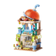 [90% new] Miniso (MINISO) super satisfying milk tea shop street view building blocks assembled LEGO adult children's toys birthday gift for men and women