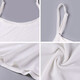 Langsha Vest Vest Seda de Seda de Seda de Ice Feel Feelias Camisa de la Base Slim Summer White 2XL 175 [130-150Jin [Jin equivale a 0.5 kg]]
