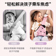 Yunche Weishi Automobile Kinder Sicherheitsgurt Einstellung Fixer Anti-Neck Baby Einfacher Sitzsicherheitsgürtel Schulterschutz Kleidung [Pink Kaninchen-Set]