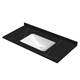 XMSJ Custom Stone Platte integriertes Becken Waschbecken Badezimmer Waschbecken Waschbecken Waschbecken Waschbecken Waschbecken Waschbecken ein Einzugsgebiet 12047 cm Arbeitsplatte + Becken
