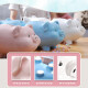 Jian Yue piggy bank can only go in and out, children and adults oversized creative banknote piggy bank and piggy bank are cute cartoon pigs 10 inches small blue can only go in and out.