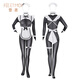 Envy sexy lingerie sexy jumpsuit pajamas set temptation maid uniform 2024 style shirt open crotch free of charge 6803