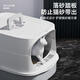 HELLOJOY cat litter box fully enclosed large cat toilet anti-splash cat litter box cat sand box cat litter box gray