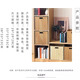 Sorachi lattice cabinet woven storage basket household imitation rattan storage box storage box cabinet clothing sundries organizing storage box coffee color 31*31*31 foldable