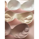 Tsing Yi Ma Xiang Sports Bra One-piece One-piece Bra Pad Gathered Thickened Insert Bra Wrap Chest Replacement Sponge Pad Thin Skin Color Hand Shape Medium Thick