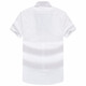Hengyuanxiang Männer kurzärmeliges Hemd Sommer Pure Cotton DP Iron-Free Business Formale Kee Farbige Arbeit professionelles Arbeites Hemd Pure White MT001-D 40 (170/92A)