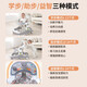 Beichuzhong baby walker anti-o-leg children aged 1-3 can foldable walking walker children to learn to drive Chinese red [din plate + music toys + foot pads] [anti-turn/silent wheel/music plate]