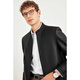 
Seven Wolf genuine leather jacket men's new stand collar matte leather soft comfortable men's clothing men's jacket 001 (black) XL 175/92A