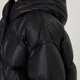 Jnby von Jnby Jiangnan Stoff Kinderkleidung Herbst und Winter Down Jacke verdickte warme, weiche Kapuzenjungen, Mädchen und Kinder 1NAC12610 001 Black 100 cm