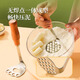 Beige mashed potato masher kitchen artifact mashed potato tool garlic masher manual masher grinder food supplement tool 304 stainless steel round masher