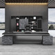 Shuxuan boss desk office desk elegant double cabinet executive desk simple modern president desk supervisor desk office furniture combination 2.0 meters boss desk