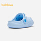 Balabala Kinderschuhe Kinderschuhen Sommer-Heimat und Mädchen bequeme Tide-Lochschuhe ohne Schlupf-Loch Blau Ton 00388 Größe 33