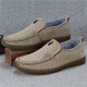 
Hongxingxiang old Beijing cloth shoes men's singles shoes spring and autumn breathable casual shoes soft sole non-slip beef tendon sole driving shoes beans shoes 698 men's gray singles 44