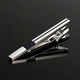 Roronoa Silver Men's Tie Clip de ropa formal Traje de negocios Profesional Clip de corbata de moda simple Lóbulo personalizado Trendy