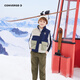 Converse Converse Children's Clothing Kinderkontrast Farbe plus Fleece-Weste Herbst und Winter Neue Jungen warme Weste Jacke Chrom Grün 140 /68 [Vorgeschlagene Höhe 128-140 cm]