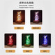 Halodon (Halodn) Valentinstag Geschenk Bunt leuchtend gewalttätiger Bärenlampe Ornament Girl's Birthday Girlfriend 520 Paar Geschenk romantischer Bär [Farbbox Verpackung, farbenfrohes Dimmen]