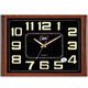 Combasi salon room sons mural horloge chambre chambre bureau table de suspension simple calendrier horloge ménage quartz horloge perpétuelle calendrier 6626 Modèle de calendrier en bois Disque noir 10 pouces 49 * 34cm