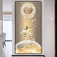 侧目自粘墙壁装饰画福字玄关入户贴画墙贴自粘装饰画门贴纸整张客厅走 XG-719 小：宽60x高120cm