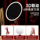 Gelan red dowry makeup mirror with light LED wedding gift for the bride and groom, fill-in light beauty mirror, desktop dresser high definition, holiday gift for girlfriend and best friend M2 Burgundy Red