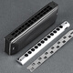 JDR JDR chromatic harmonica 12-hole C key GM-0648 imported gongs for beginners and professional players - matte black
