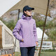 Woodpecker (TUCANO) plus velvet integrated jacket for women, single-layer outdoor autumn and winter mountaineering jacket jacket warm soft shell windbreaker 9930S taro purple-women [solid color] 3XL
