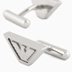 Emporio Armani/Armani Flaghip de acero para hombres Trapezoidal color liso formal EGS3129040-SILVER