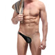 
[Confidential delivery] Sexy underwear men's thong iron circle men's underwear sexy fully transparent T-pants passionate and free nightclub open large size gay gay men masturbate with men Style one: red