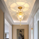Yunyu Light Luxury Crystal Gang Light Light Light Luxury Corridor Creative Deckeneingang Eingang Eingang Eingang Eingang kleine Balkon Lichtlampe 9885 Modell-mit vollem Spektrum dreifarbige Lichtquelle